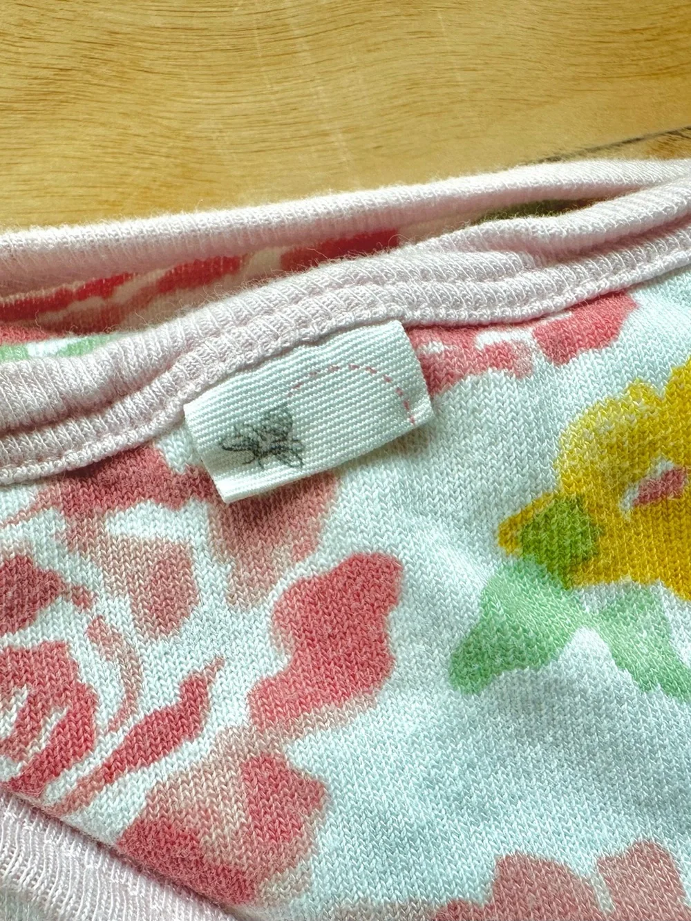 2 Burt’s Bees Baby Organic Cotton Hooded Towels Bath Wrap Bundle Pink Floral
